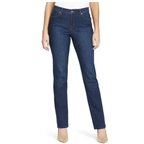 Gloria Vanderbilt Rail Straight Leg Jeans - Mid-Rise - Modern Fit - Picture 1 of 3